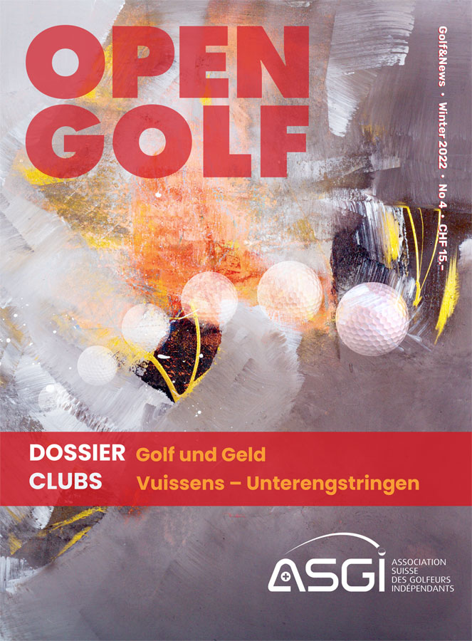 Winter Cover Design ASGI Association Suisse des Golfeurs Indépendants 2022