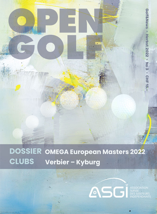 Cover Design ASGI Association Suisse des Golfeurs Indépendants 2022